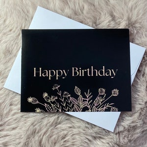 Happy Birthday Postkarte mit Umschlag