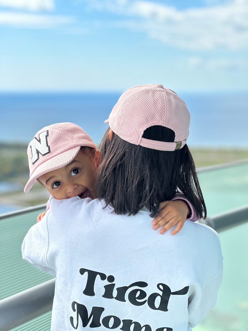 Cotton Candy Custom Infant Toddler Youth Snapback Hat Baby Customizable Accessories / Personalized letter Hat Child / Vegan Leather Patch image 6