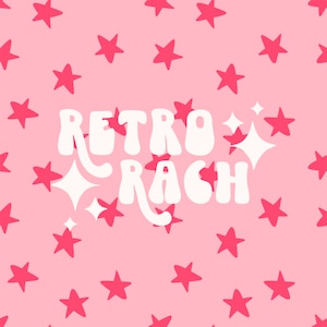 pinke Sterne nahtlos wiederholendes Muster - boho retro inspiriert jpg design datei - trendy