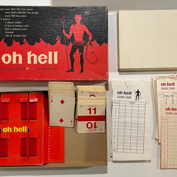 Oh Hell Score Sheet Etsy