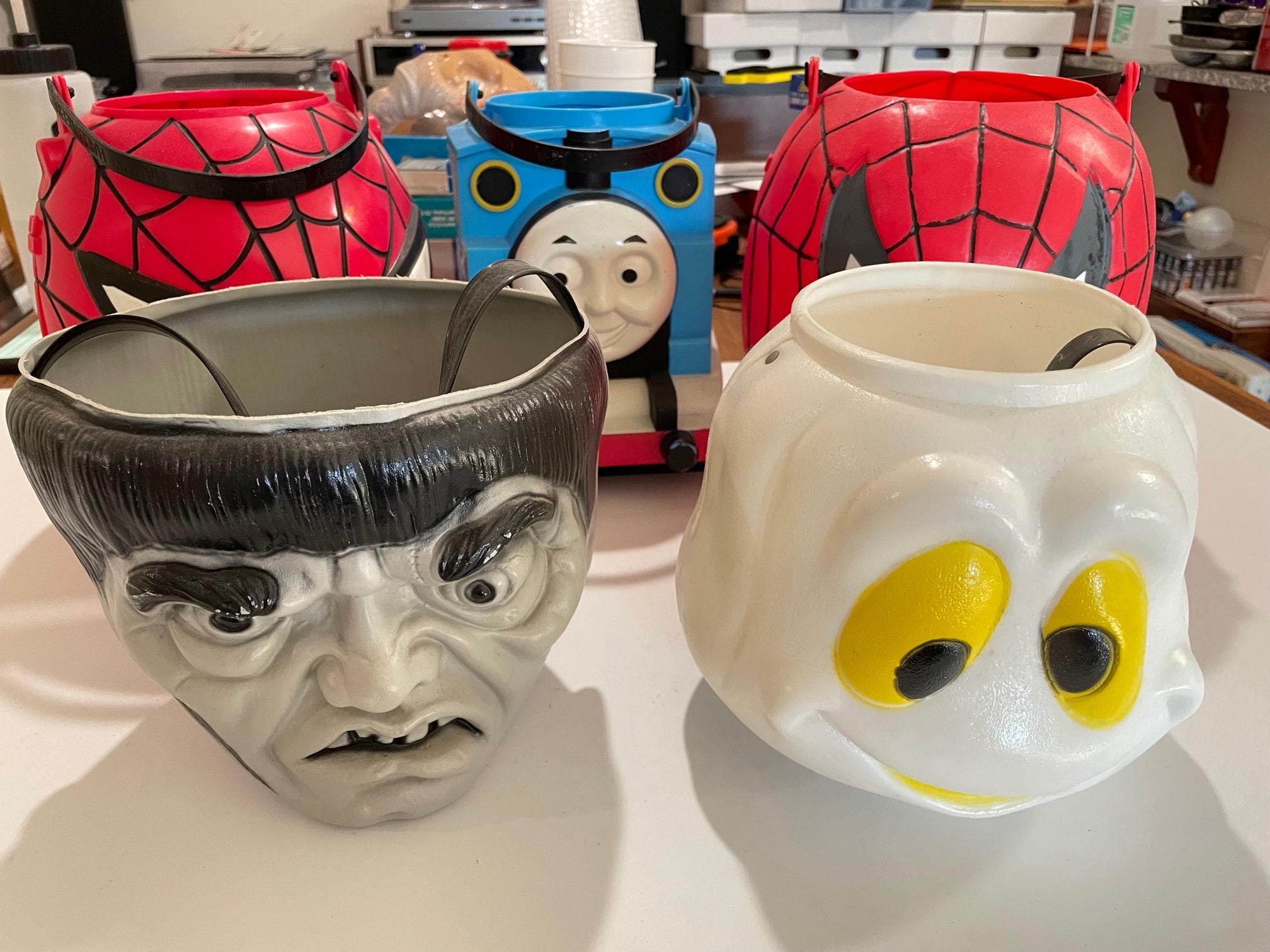 Vintage Halloween Candy Buckets and Pails Universal Monsters Etsy