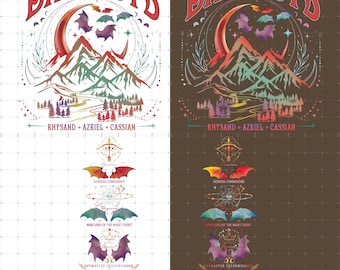 Garotos Morcego PNG, Frente e Verso, Acotar PNG, Produtos SJM, A Corte Noturna, Asas de Garotos Morcego PNG, Amante de Livros na Moda, Fandom de Livros PNG, Bibliófilo PNG