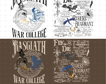Arquivo digital imprimível da Quarta Ala, PNG frente e verso do Colégio Basgiath, PNG da Quarta Ala, PNG do Cavaleiro do Dragão, PNG de Bibliófilo, Colégio de Guerra Basgiath