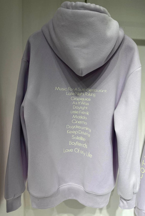 Lavender Harry's House Hoodie With Track List on Back - Etsy Norway