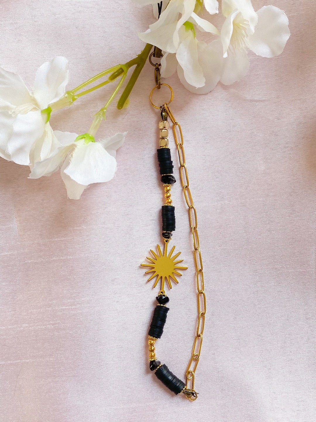 Pendentif Pour Téléphone En Perles Imprimé Léopard - Chaîne Mode, Facile à Transporter, Cadeau Pour Ami Ou Famille