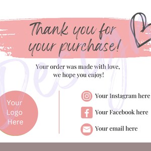 Plantilla de tarjeta de agradecimiento para empresas editable en la cuenta gratuita de Canva