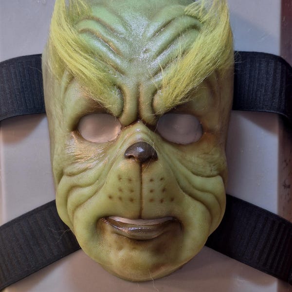 Green'n'Mean silicone face mask / cosplay / Holiday