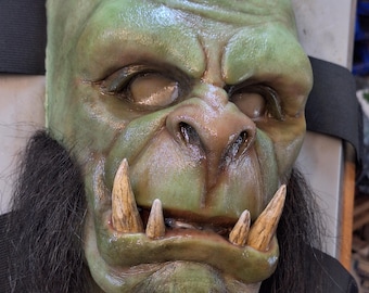 Orc silicone face mask / cosplay / Warcraft / Halloween