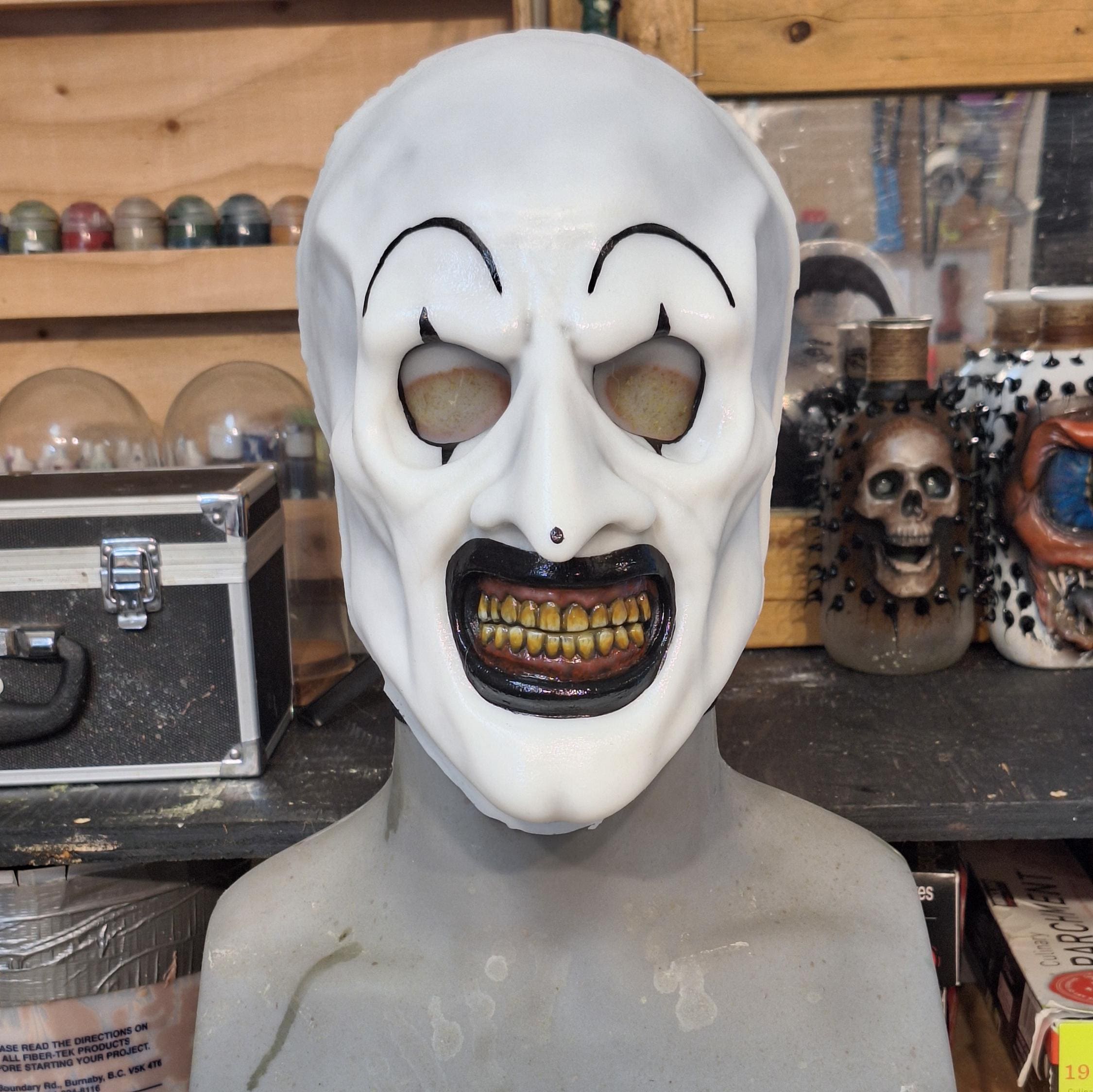 Maschera Da Clown Horror Art The Clown - Lattice, Realistica, Con Capelli, Per Halloween E Cosplay - Foto 10