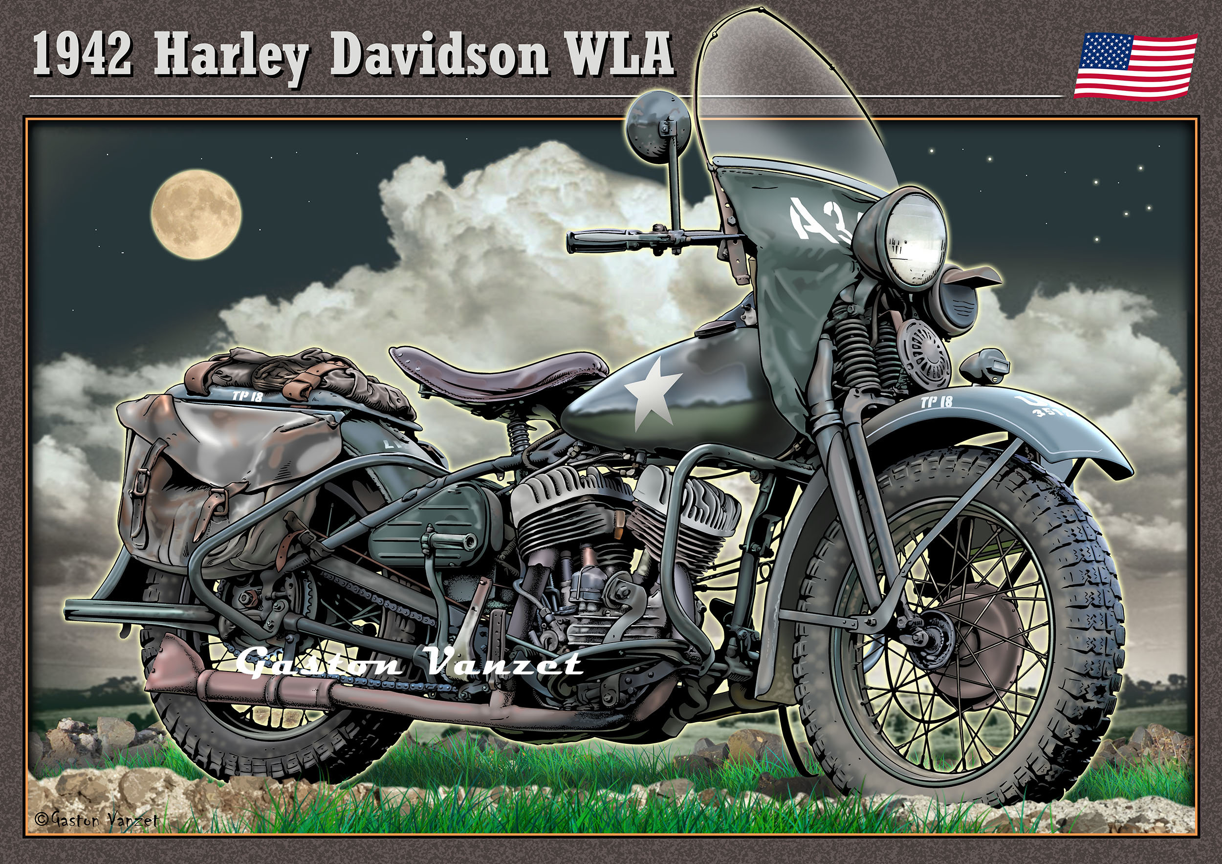 1942 harley davidson wla for sale