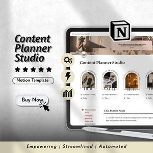 Ultimate Social Media Content Planner for Social Media Manager Notion Template Social Media Management Content Calendar Notion Planner