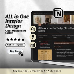 Notion Template: Interior Design Client Management System