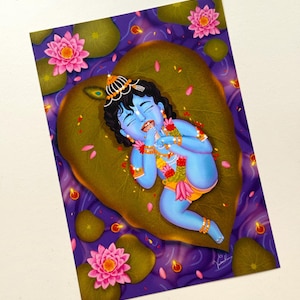 ヴァタパトラサイークリシュナの赤ちゃんアート