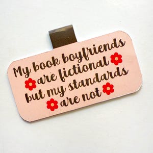 Zakładka magnetyczna Booktok Book Boyfriend, dziewczęca powieść romantyczna fantasy, uchwyt na strony książek, samolubny błyszczący kwiatowy dodatek do artykułów piśmienniczych