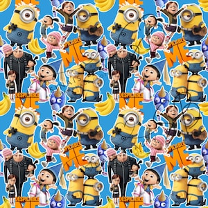 Minions blue seamless file