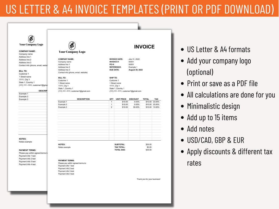 Invoice Template Spreadsheet for Google Sheets, Invoice Payment Tracker ...