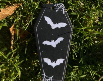 Coffin Air Freshener Halloween Air freshener, Bats Air Freshener Spooky Air Freshener Fresh Scent Car Gift Horror Air freshener