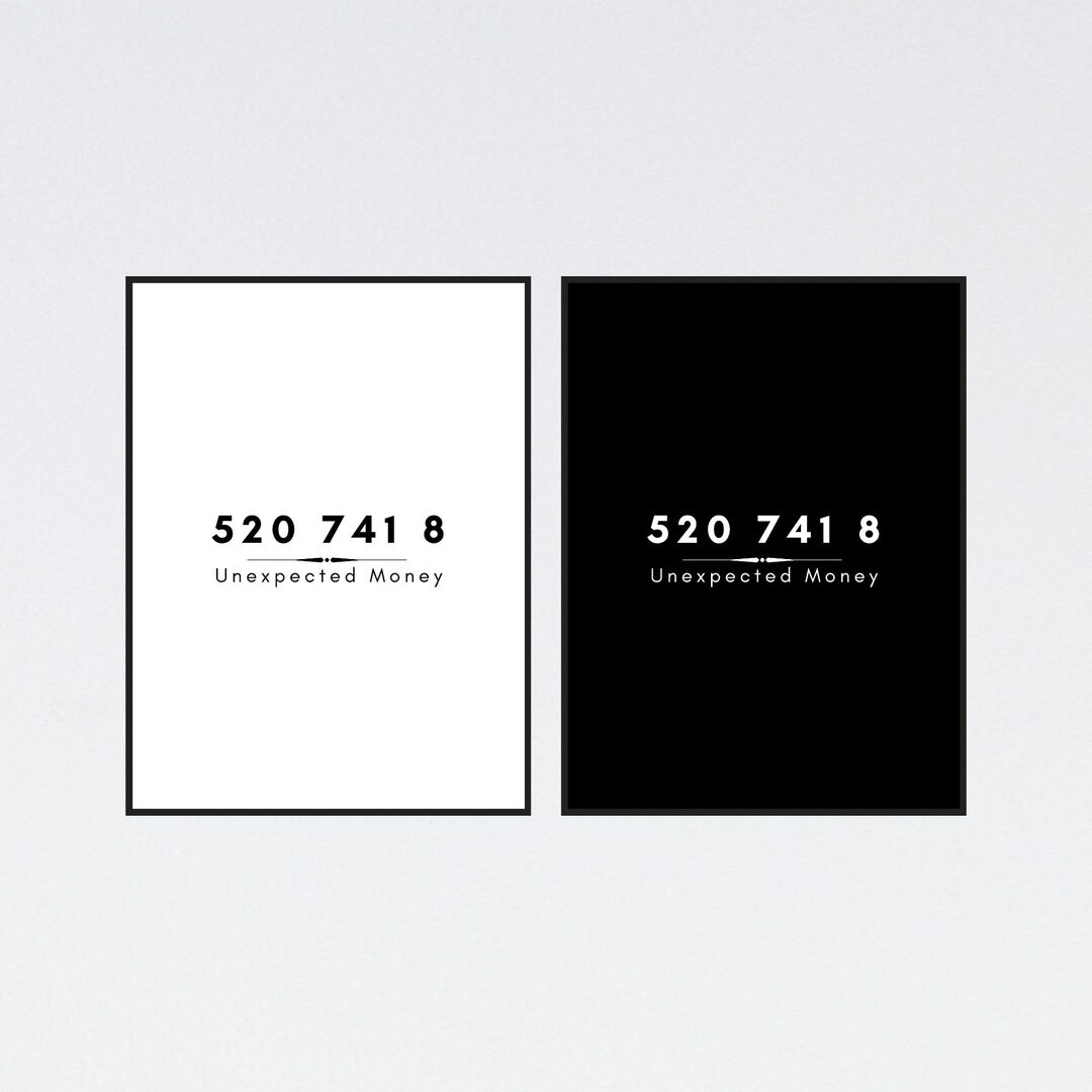 Grabovoi Numbers, Money Affirmation Art, Printable Art, Numbers, Good