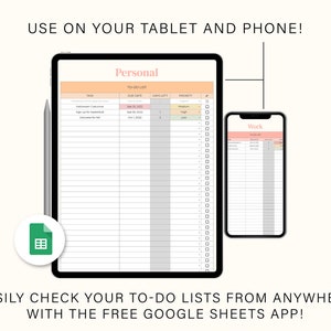 Task Tracking Spreadsheet Task Planner Digital to Do List - Etsy