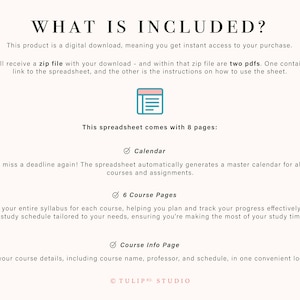 Digital Student Planner | College Planner | Course Tracker | Google ...