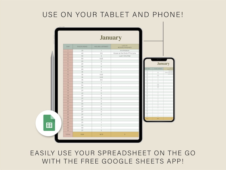 Book Tracker Spreadsheet Reading Log Google Sheets Bibliophile