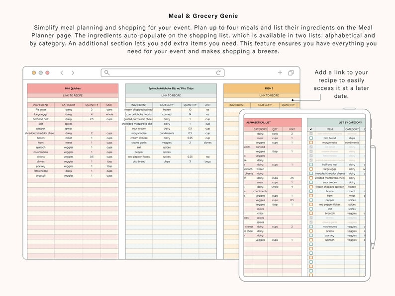 Event Planner Spreadsheet | Google Sheets Spreadsheet Template ...