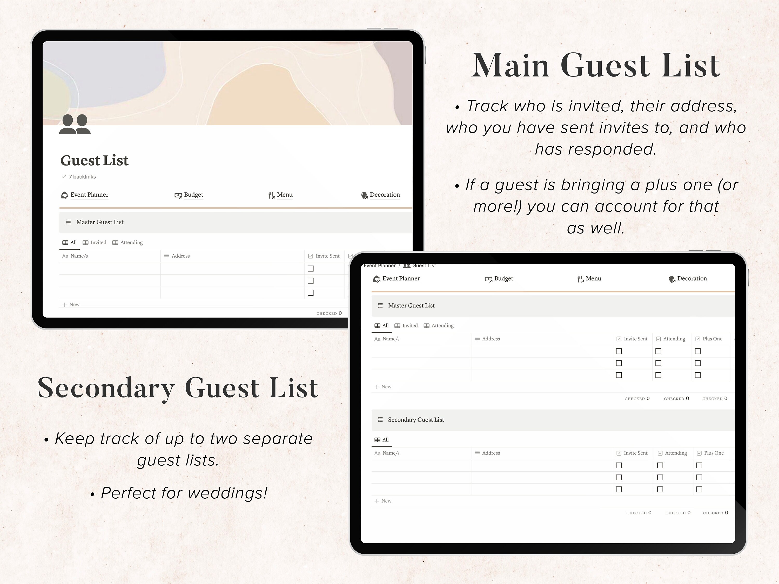 Notion Event Planner Template | Digital Planner | Party Planner ...