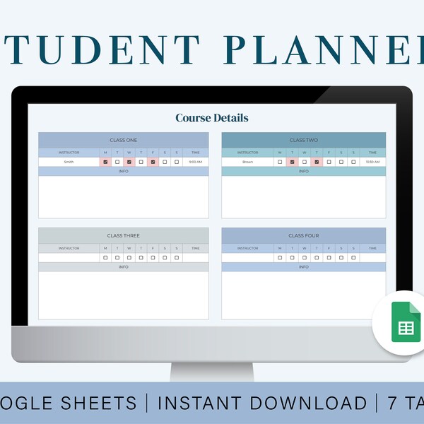 Course Tracker - Etsy