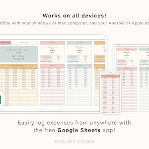 Debt Snowball Spreadsheet | Debt Payoff Tracker | Google Sheets Debt Snowball Spreadsheet Template | Budget Spreadsheet image 2