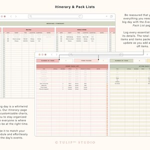 Wedding Planning Spreadsheet | Wedding Budget Planner | Wedding Checklist | Wedding Guest List | Google Sheets Template image 7