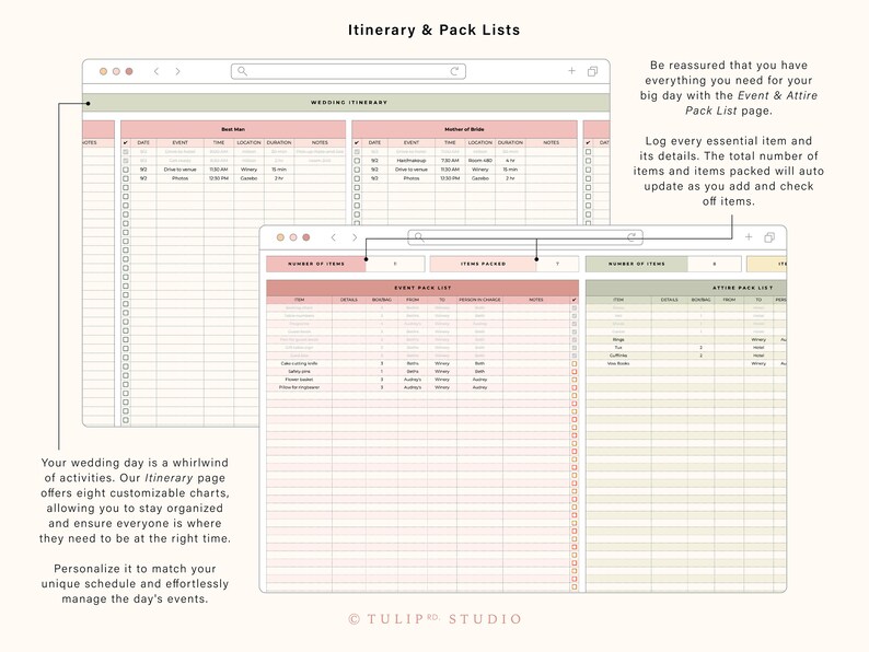 Wedding Planning Spreadsheet | Wedding Budget Planner | Wedding Checklist | Wedding Guest List | Google Sheets Template image 7