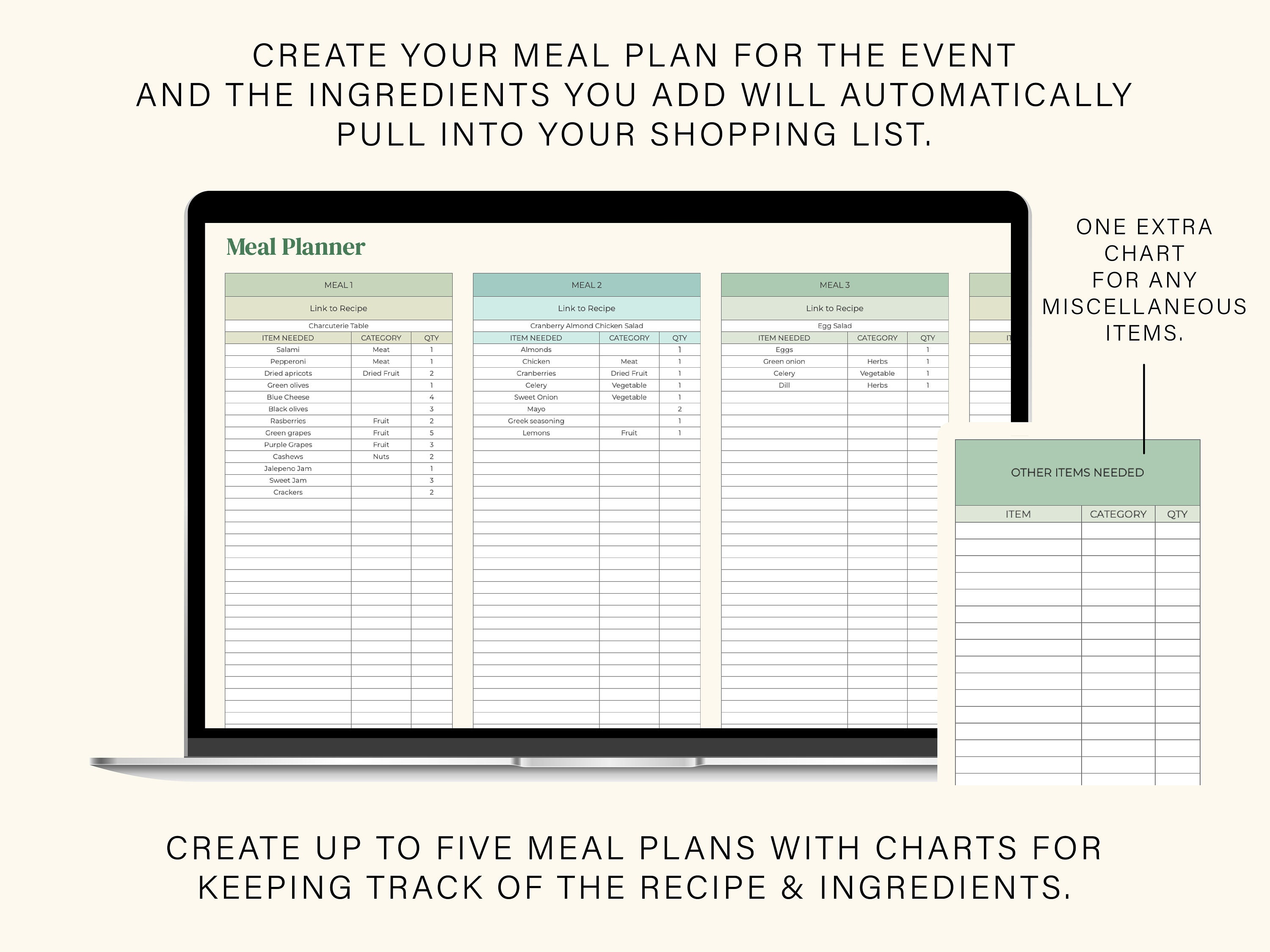 Event Planner Spreadsheet Google Sheets Spreadsheet Template - Etsy