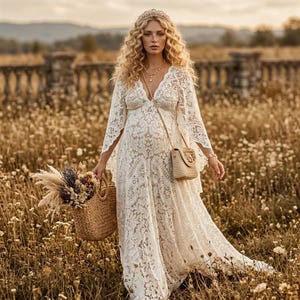 wren and ivory maternity dresses Vintage Lace Dress Maternity bridal