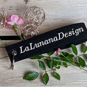 Personalized felt keychain, lovingly handmade!