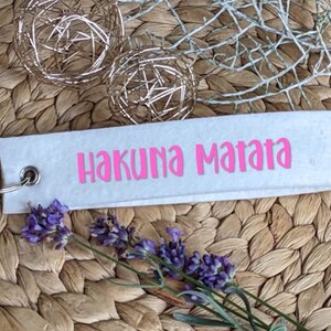 Personalized felt keychain, lovingly handmade!