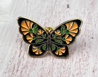 Butterfly cute enamel pin Keychain Set,Customized name keyring,Butterfly Pin,Cute Butterfly Pin keychain,Bag Charms,Gift for her
