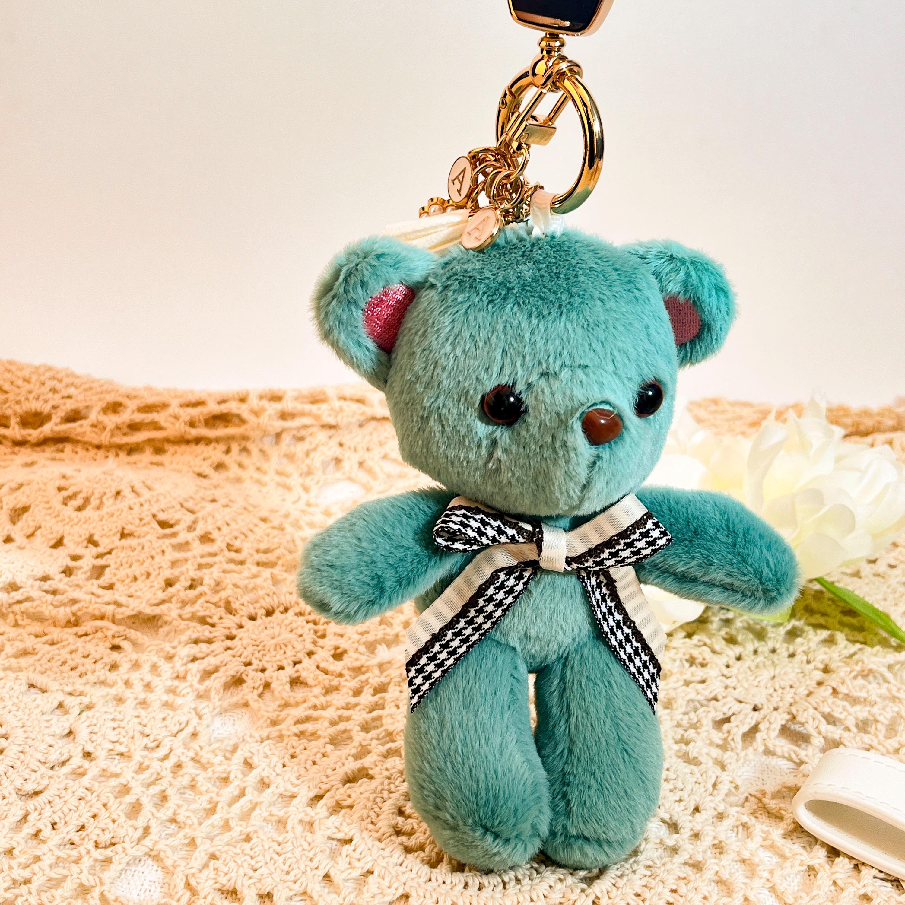 Porte-clés Ours En Peluche - Lot De 4 Charms Mignons Pour Sac à Dos, Clés, Décor | Cadeau Saint-Valentin, Anniversaire, Accessoire Loisirs Créatifs
