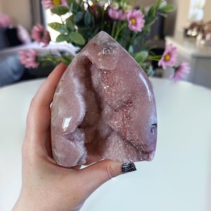 Pink amethyst flame, high grade pink amethyst, crystals, pink crystals