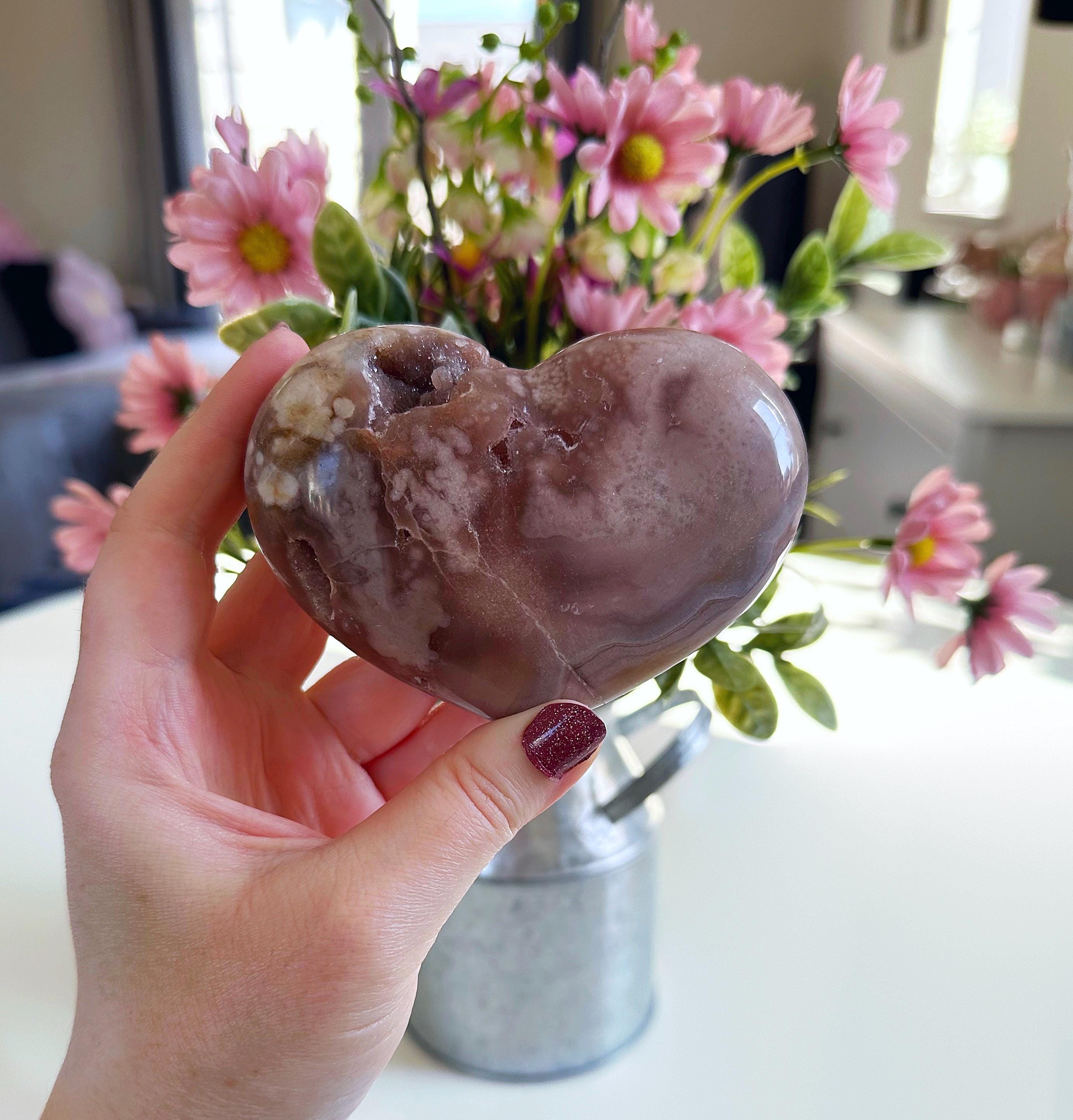 ピンクアメジストハート、クリスタルハート、クリスタル、ピンクハート