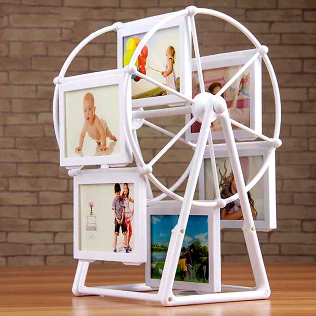 Special Ferris Wheel Photo Frame for Baby and Parents in White Color