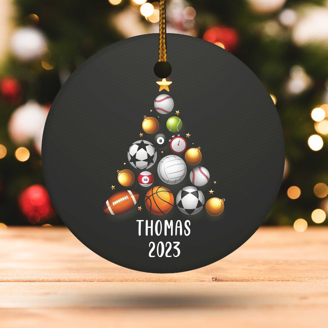 Personalized Multiple Sport Christmas Ornament Sports Etsy