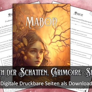 Mabon Grimoire Pages, Autumnal Equinox, Autumnal Equinox, Sabbath Pages, Book of Shadows, Witch Festivals, Witchy Download, Paganism