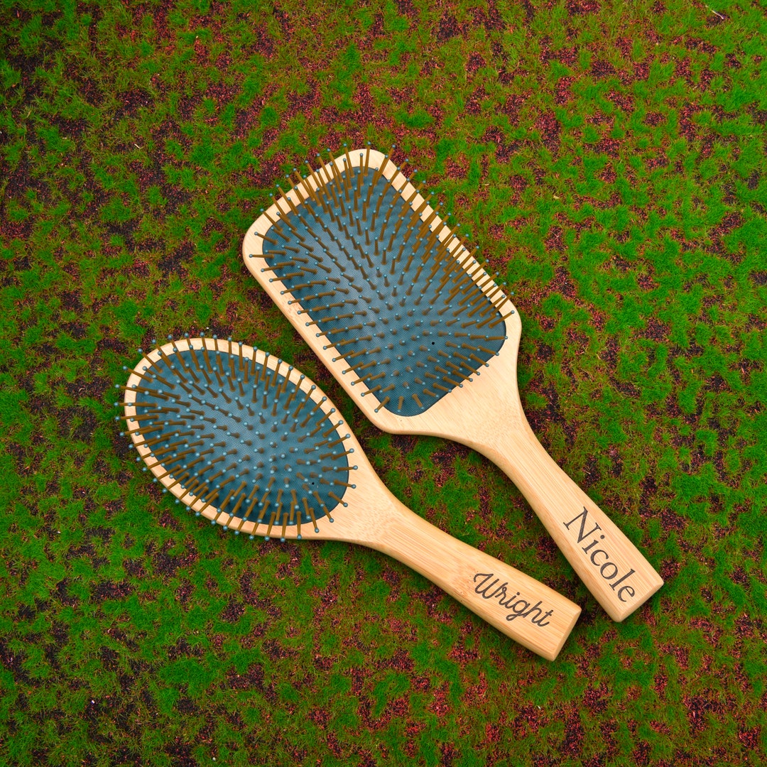 Personalized Wooden Hair Brush Hair Brush Gift Box Eco Friendly