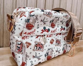 Nylon Pirate Crossbody Bag | Removable Strap Shoulder Bag