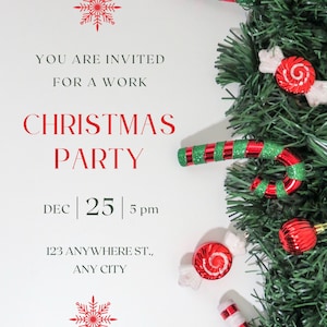 Festive Work Party Invitation Template This Editable Etsy Festive Work Party Invitation Template This Editable Etsy