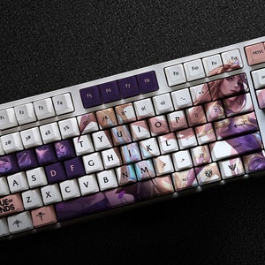 Sivir - The Battle Mistress LOL Series Keycap Set, 112 Keys PBT For Mechanical Keyboard OEM Profile | Warrior Princess Sivir Lol Custom Gift