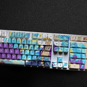 Marco the Phoenix Keycap Set, Pirate King Series Theme Keycap, Whitebeard Pirates Keycap Set, Handmade Keycap Gift Decor For Gaming room