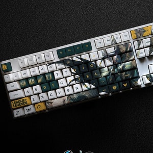 Irelia - The Blade Dancer LOL Series Keycap Set, 127 Keys PBT For Mechanical Keyboard OEM Profile | Sentinel Irelia Lol Gaming Custom Gift