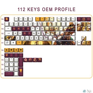 AZIR - the Emperor of the Sands Lol Series Keycap Set, 127 Keys PBT for