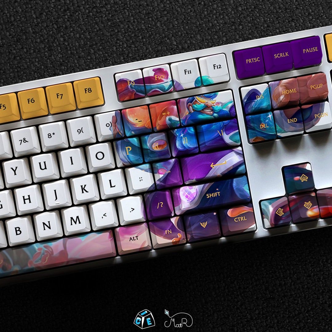 Gragas - the Rabble Rouser Lol Series Keycap Set, 127 Keys PBT for ...